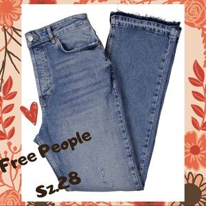 New - Free People- high rise style jeans